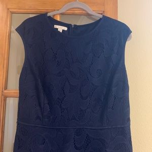 Navy lace dress
